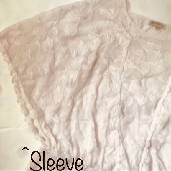 Democracy Lace Overlay Peplum Top - Picture 3 of 6